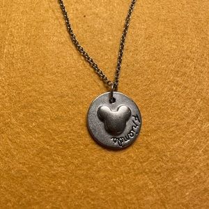 Vintage Disney Minnie Mouse “Friends” Silver Necklace